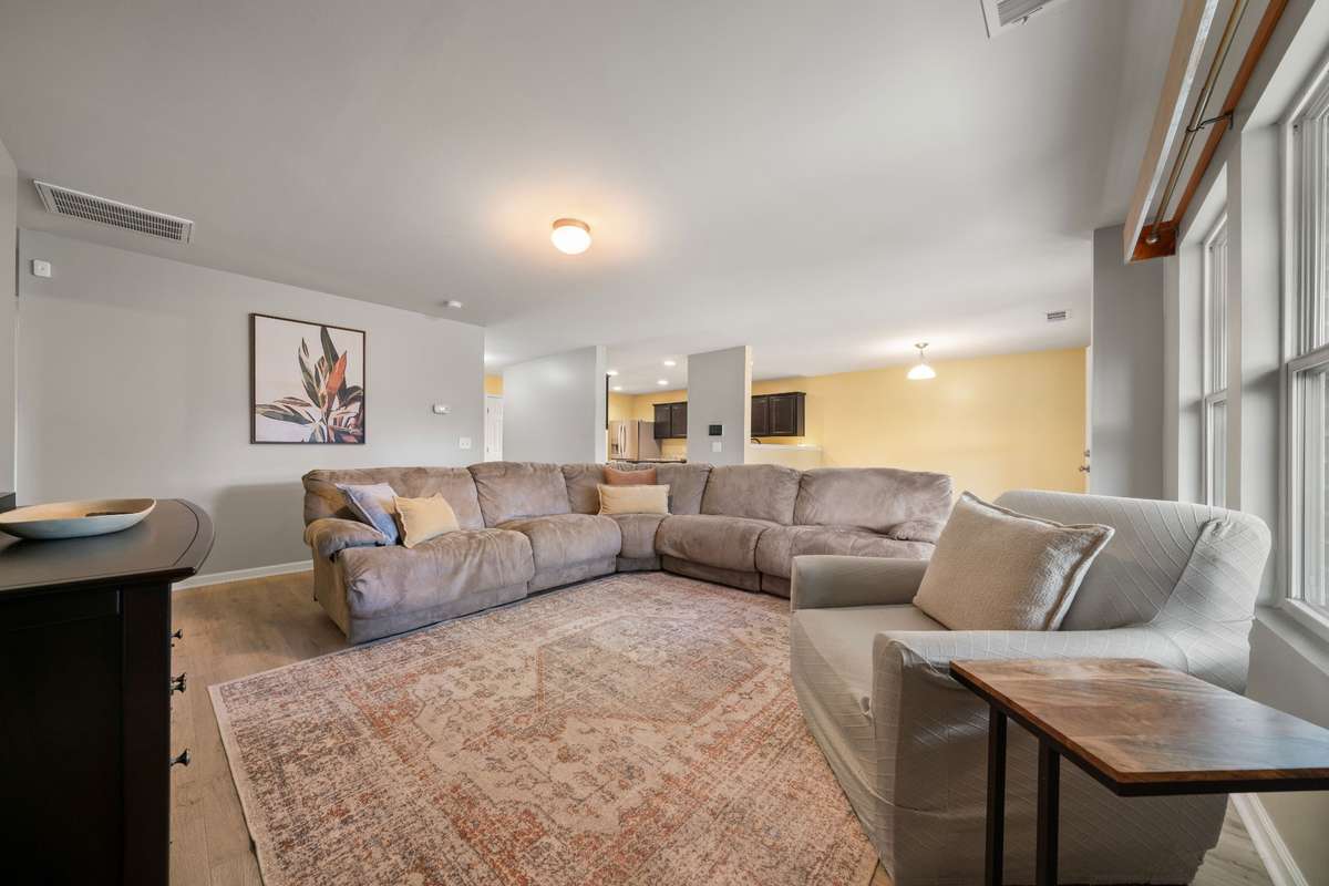 A large space with lots of natural light and room for everyone!