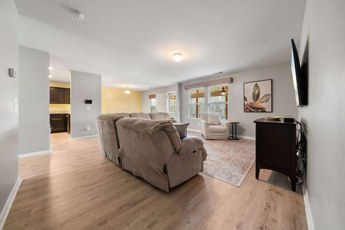 From here you can appreciate the openness of this home.