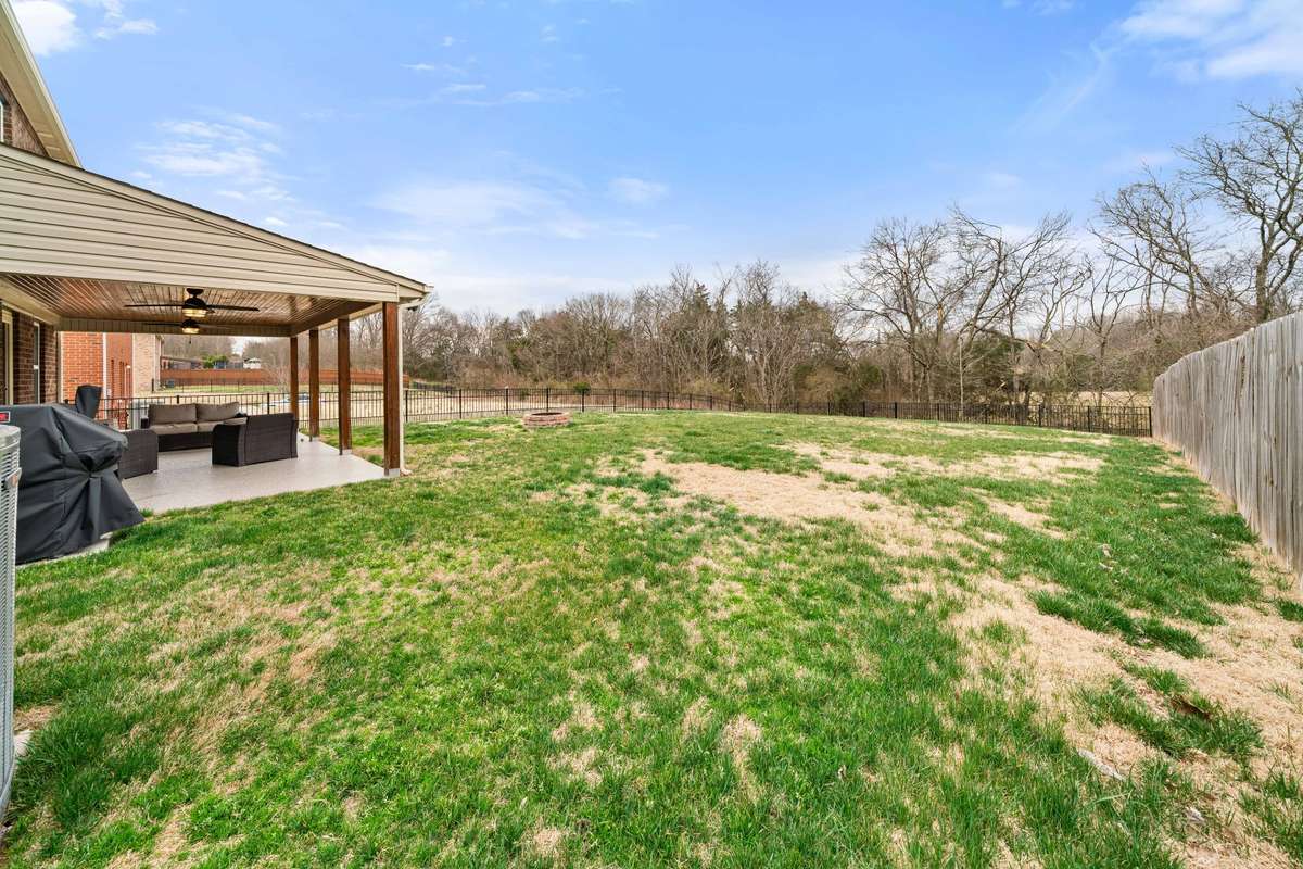 Large Fenced Backyard