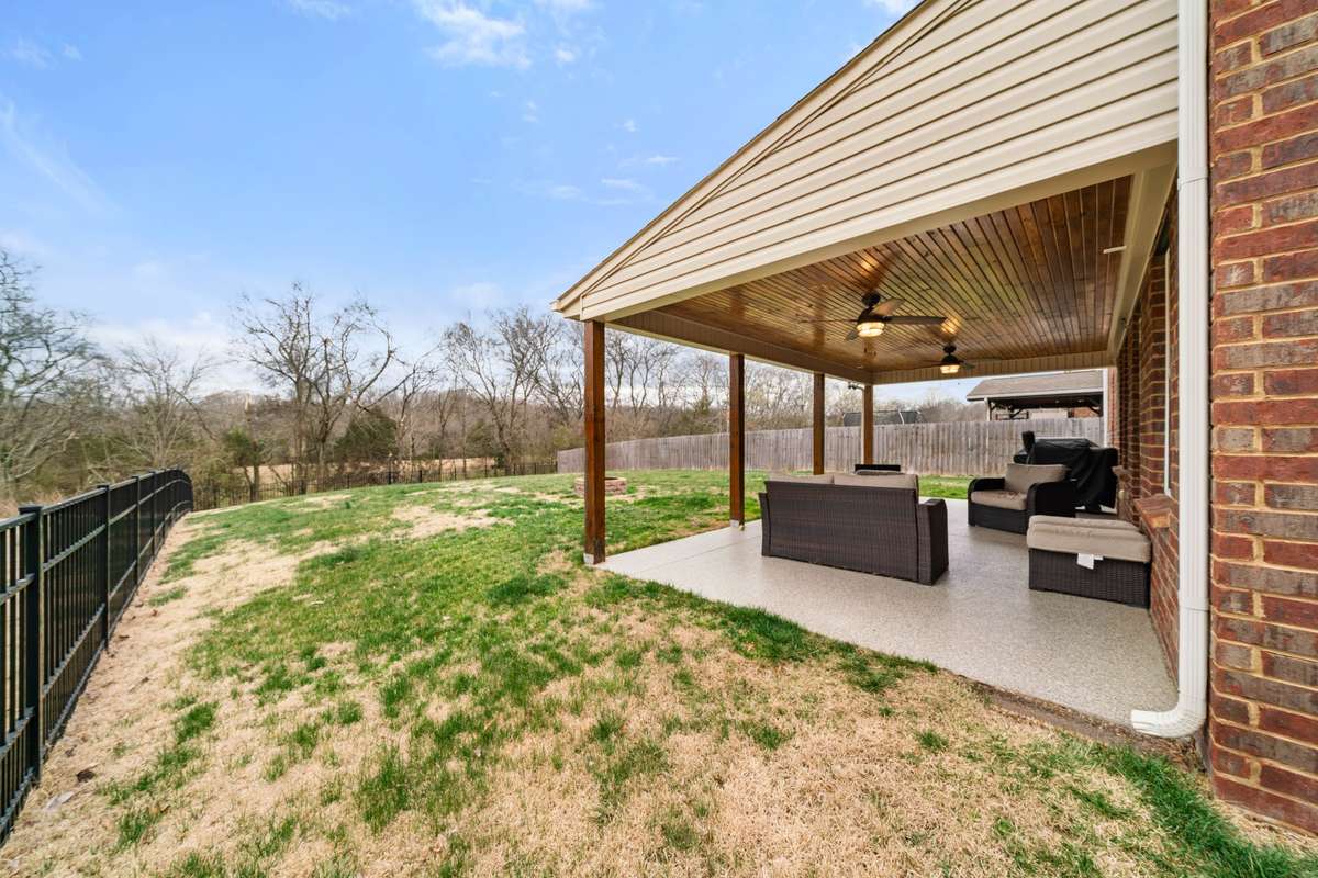 Large Fenced Backyard
