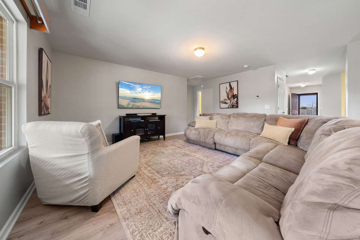 Imagine all the ways you can use this room! Game day, book club, family night, or just a quiet evening on the couch.