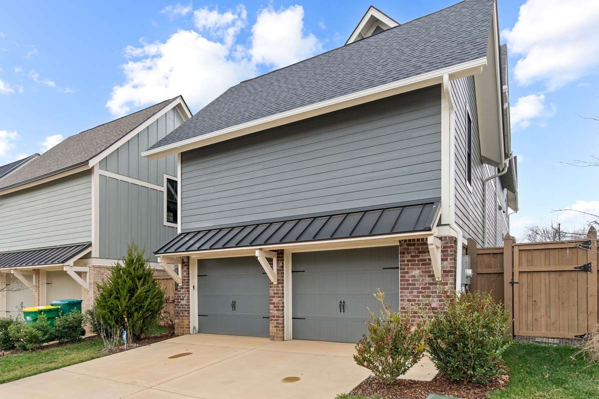 The garage with alley access.