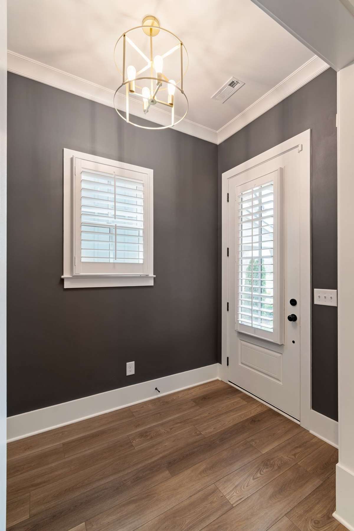 The Entryway facing the front door