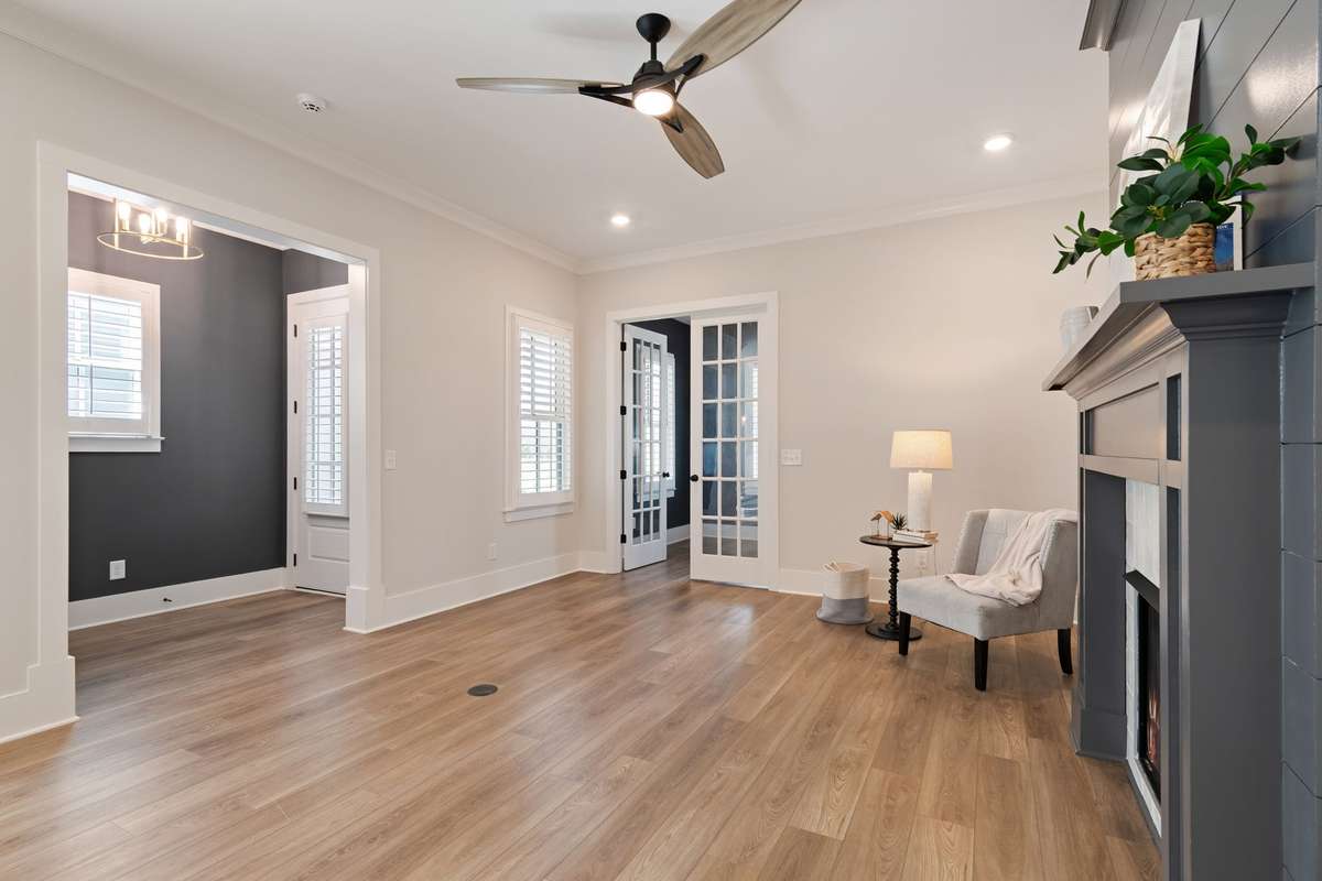 Hardwood floors throughout the main floor.