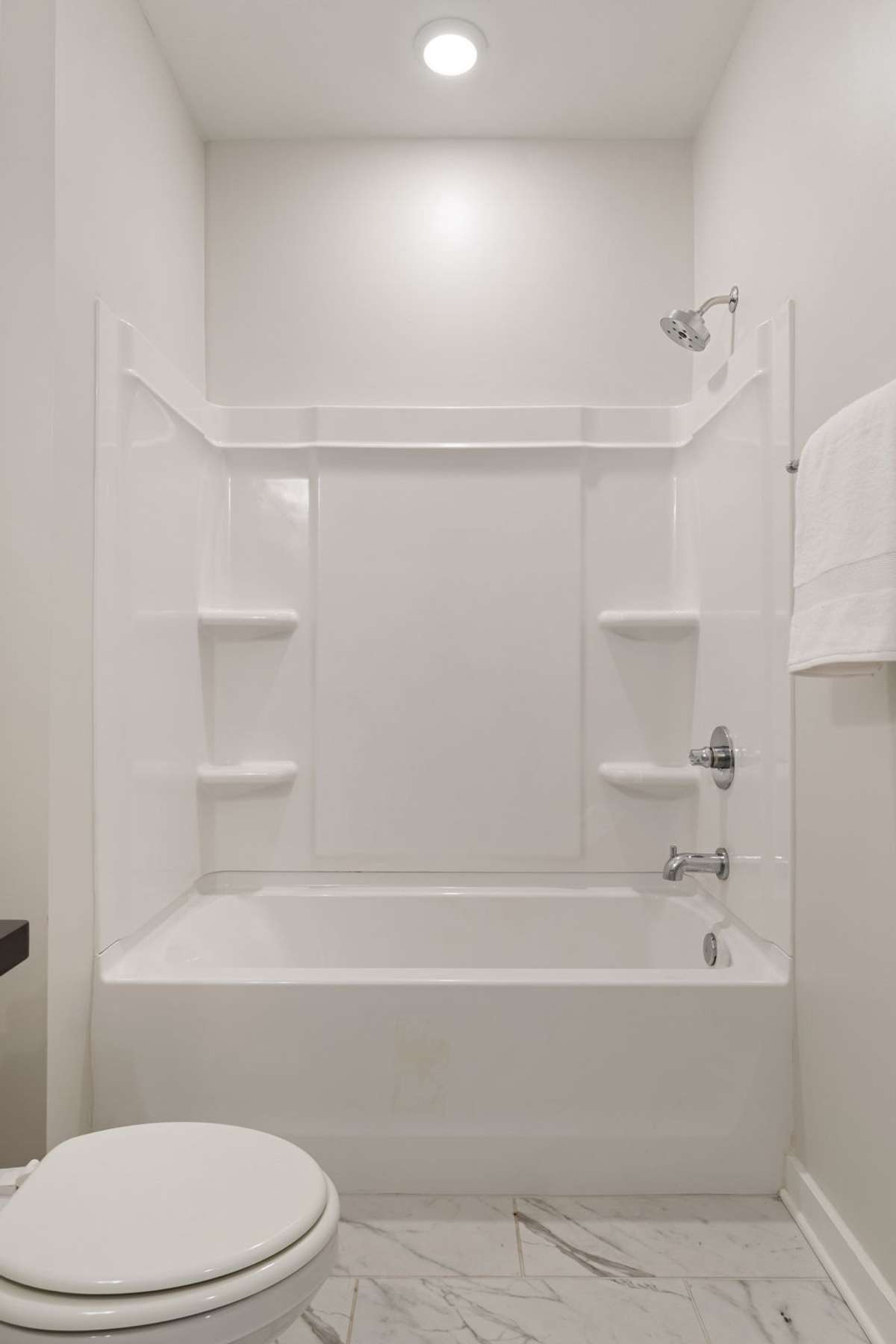 The shared shower tub combo.