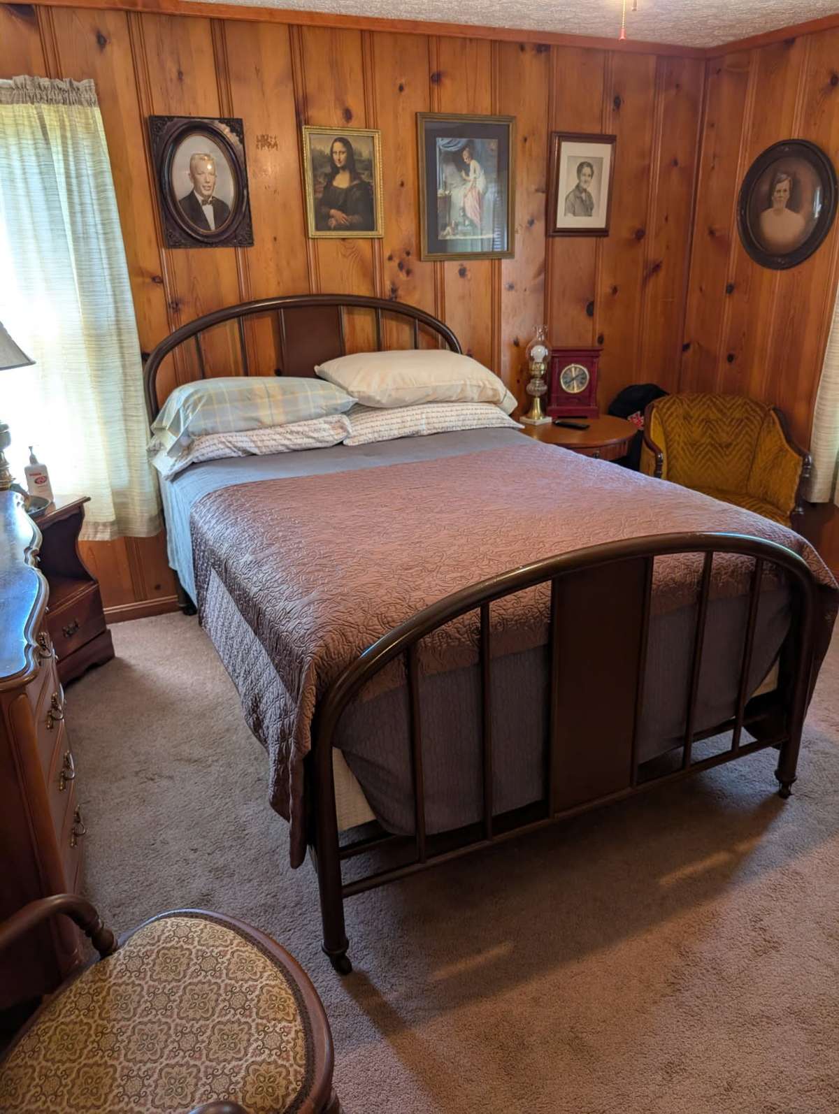 Guest bedroom with half bath.