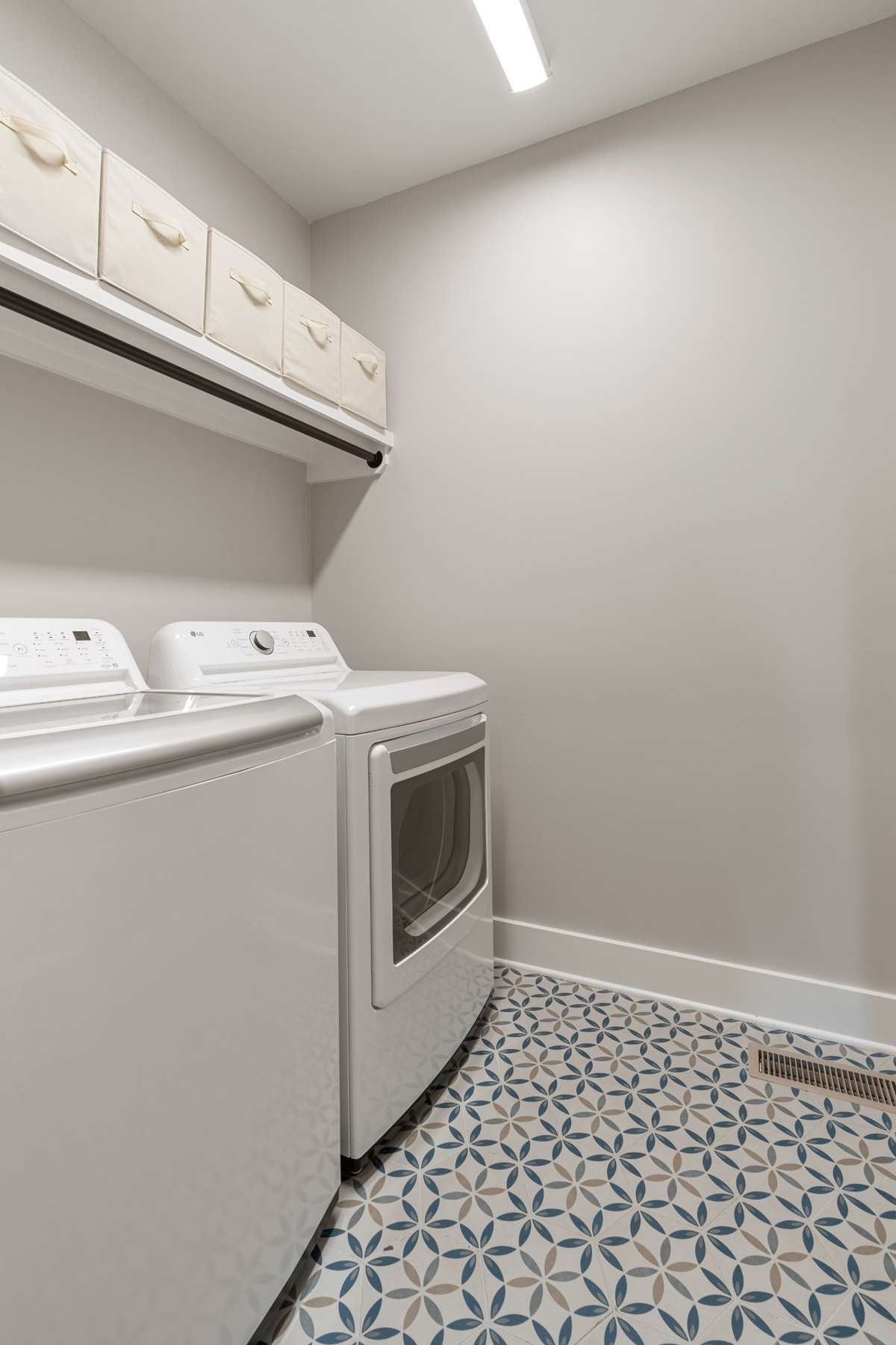 Laundry room right across from primary suite for convenience!