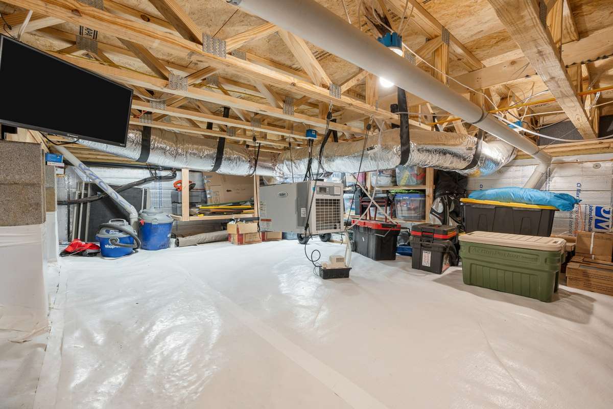 Crawl space/storm shelter is huge and not included on the floor plans!