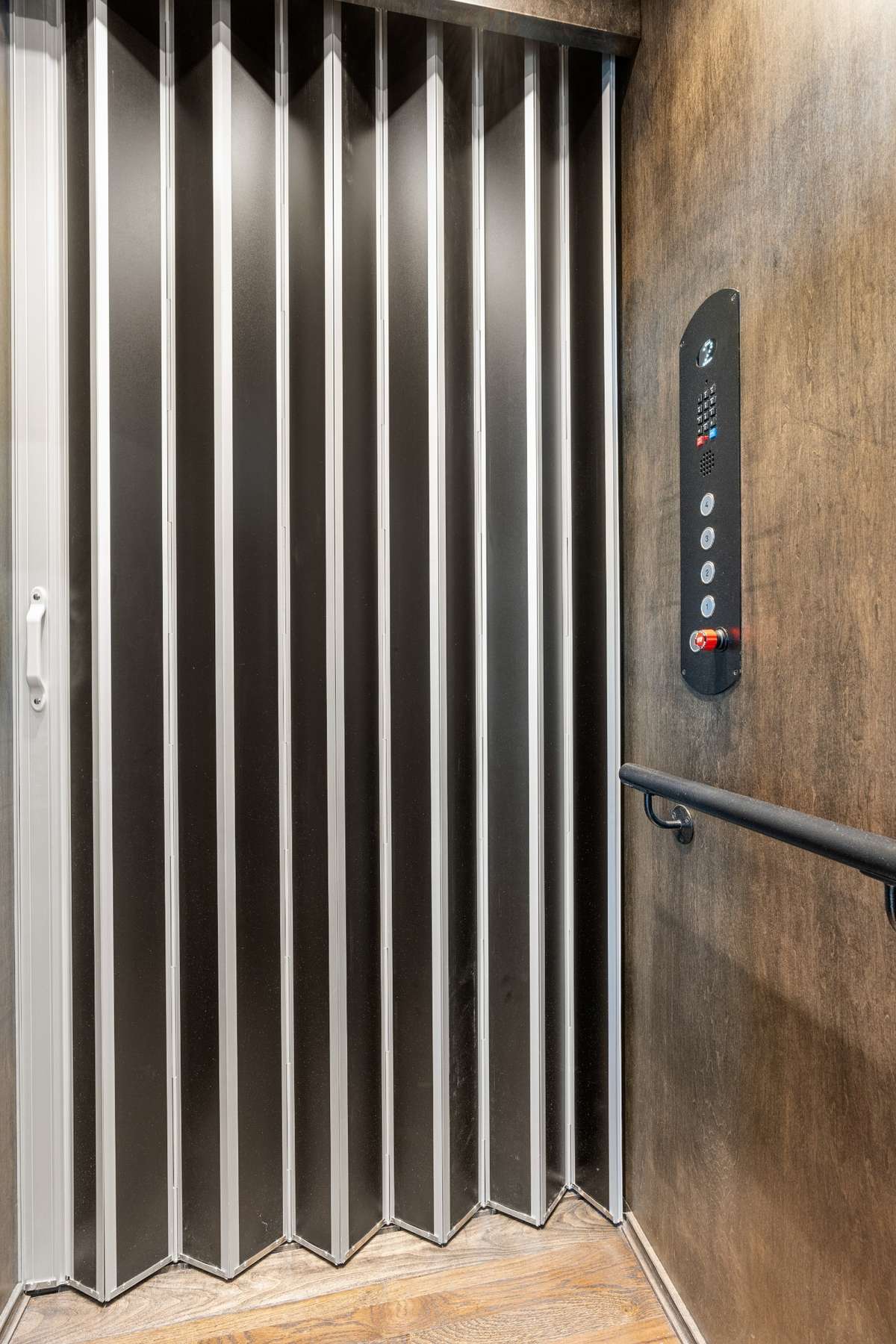 Inside view of elevator