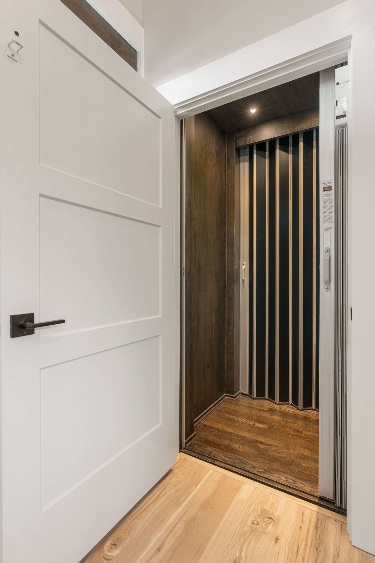 Inside view of elevator