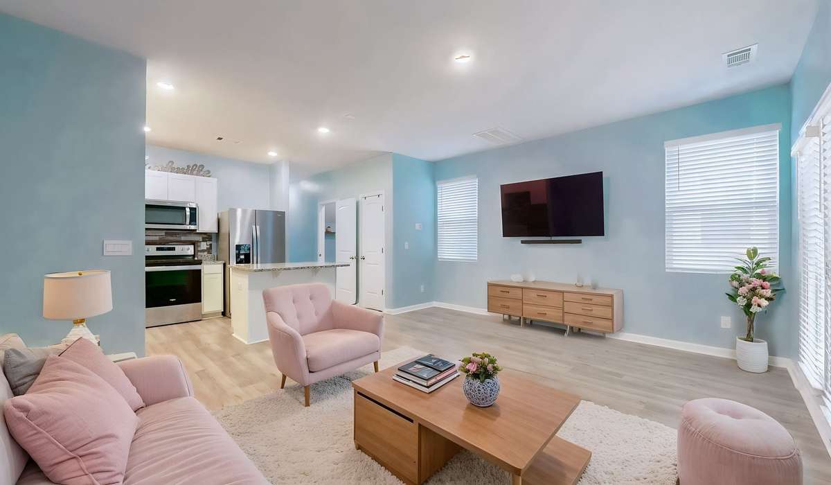 Livingroom - virtually staged