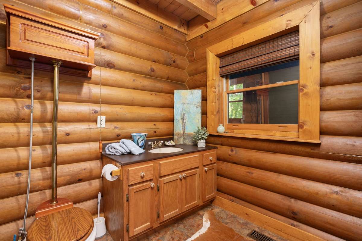 Powder bathroom located on main floor