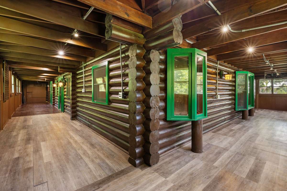 Covered porch- Space is heated / cooled and controlled by separate mini-split unit