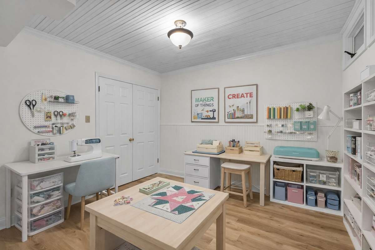 Virtually Staged Hobby Room
