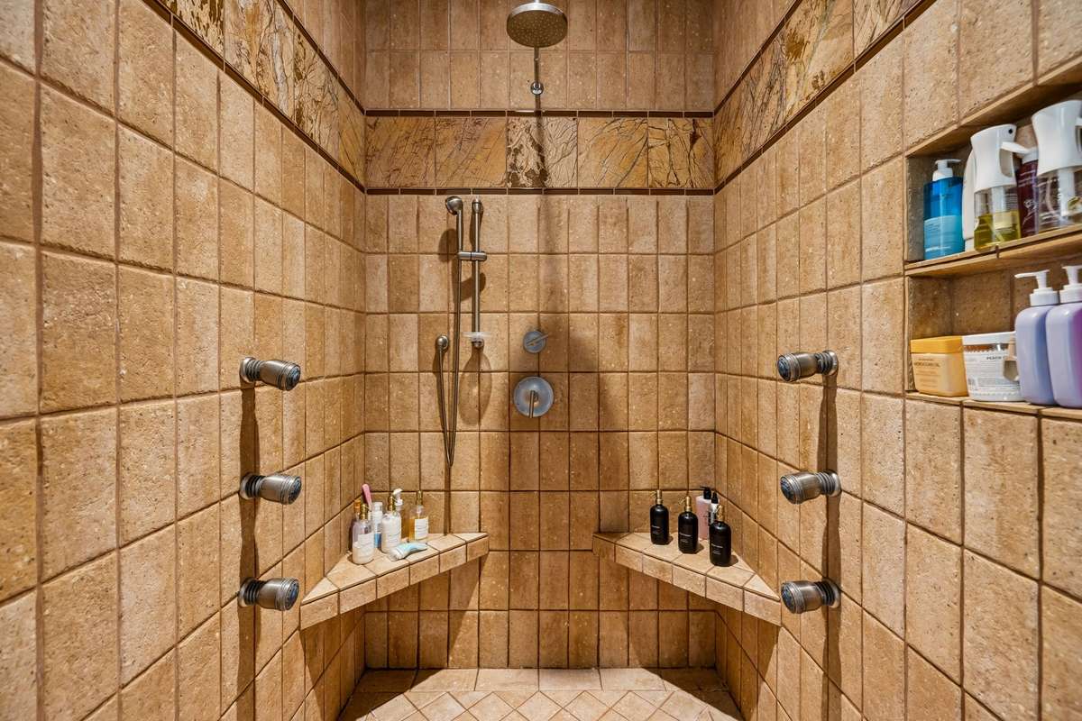 Owner Suite Tile Shower.