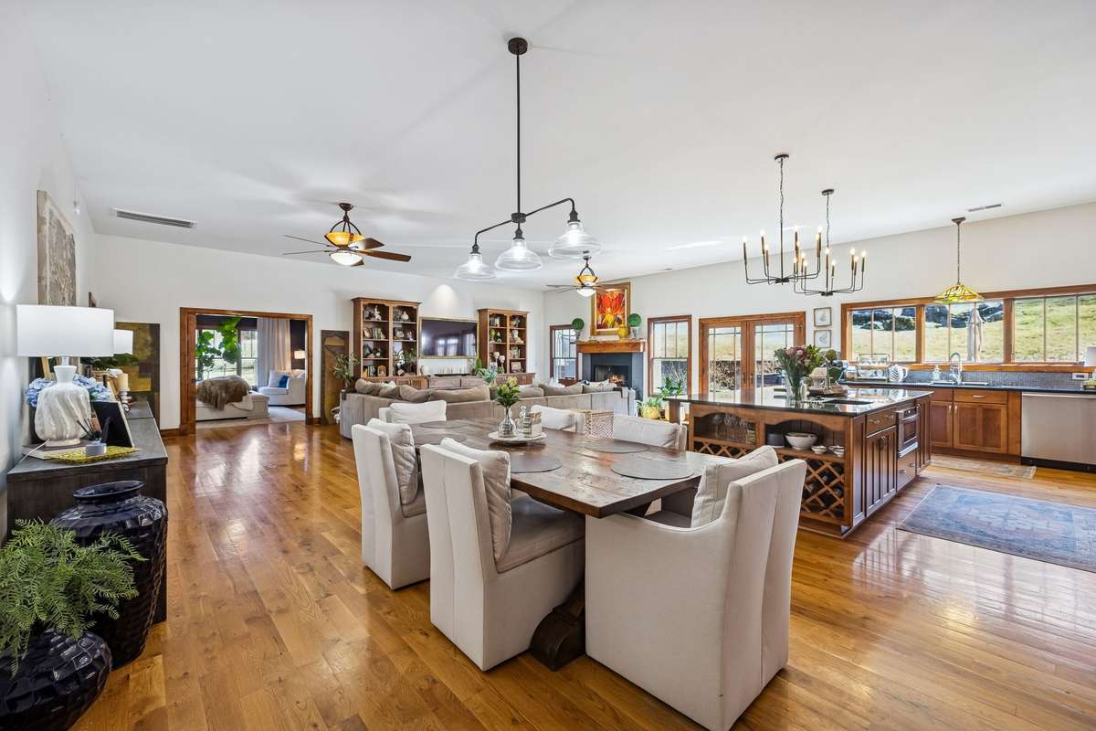 Walk into this awesome home at 4556 Gossburg Rd in Beechgrove! Home is on 7.86 acres and has a 5-stall horse barn as well! This area is the "heart of the home", open & spacious!