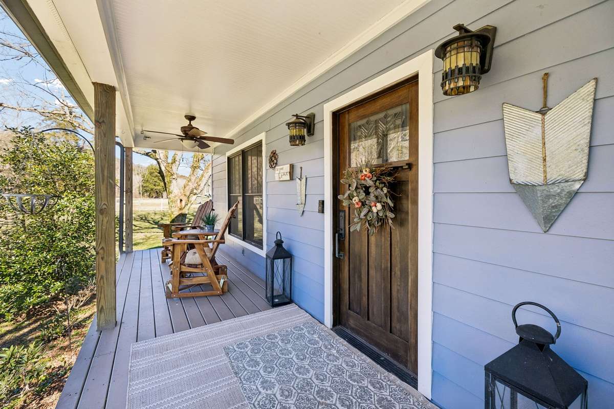 What a great place to relax on the front porch!
