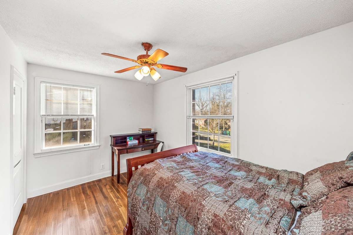 Bedroom at the front of the house.