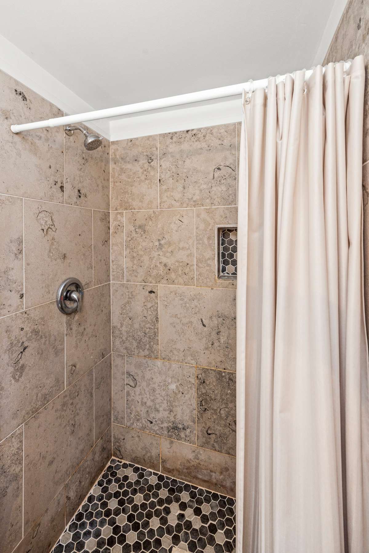 This bathroom was added just around four years ago.