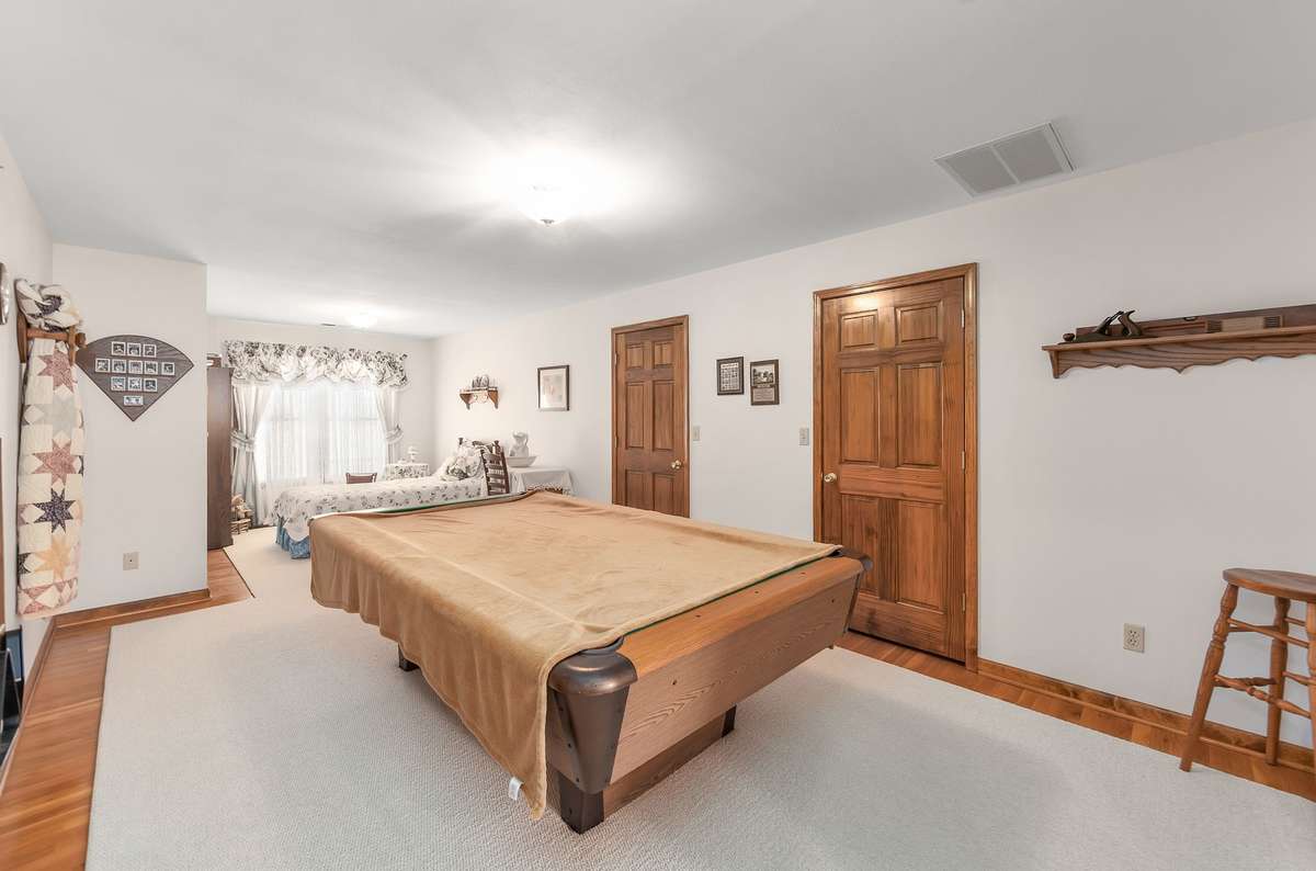 2nd floor bedroom or bonus room. Two closets and plenty of storage space available.