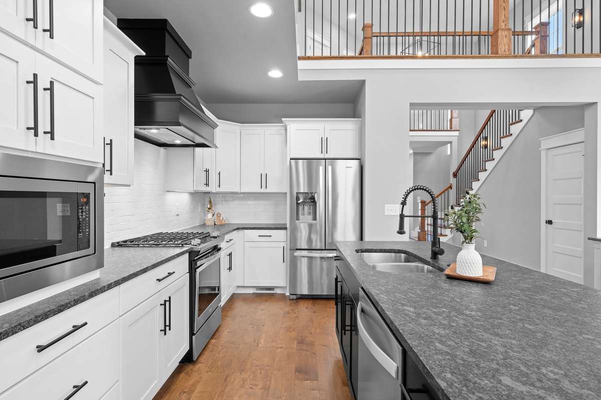 Stylish finishes and open sightlines create a cohesive and inviting living experience.