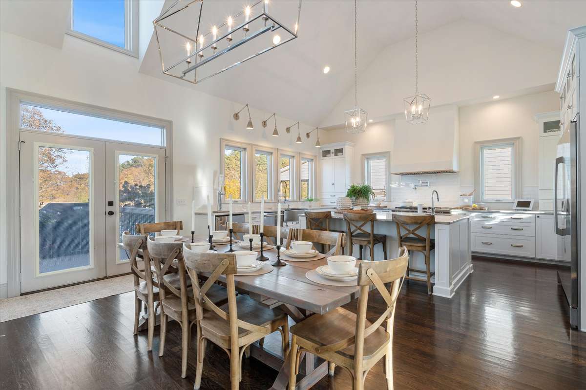Eat in dining area, upscale lighting throughout the home