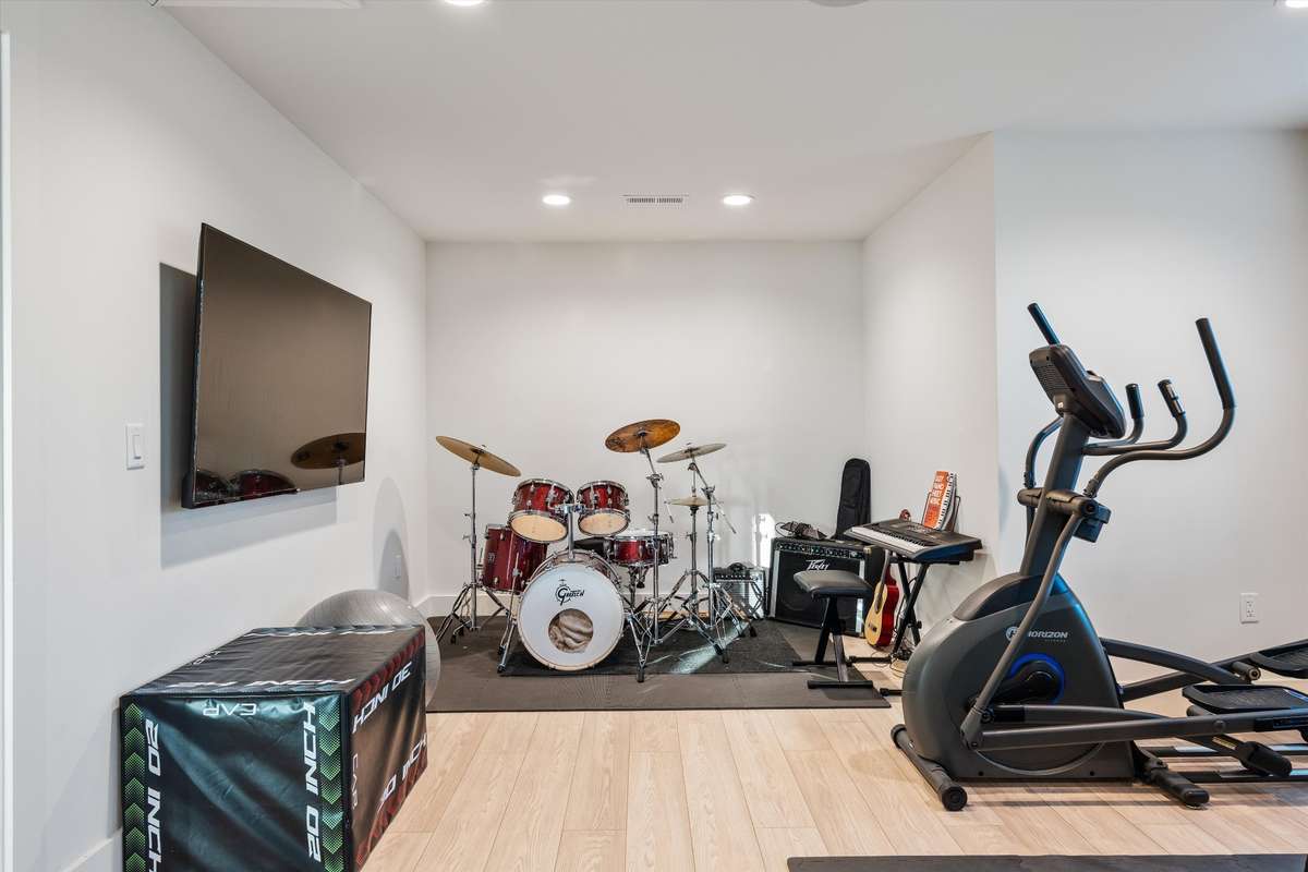 Corner of fitness room