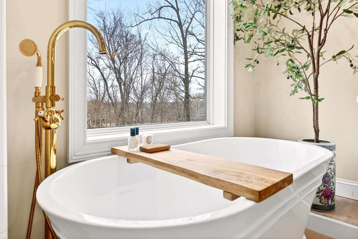 Upstairs Primary Suite Luxury Bathroom - Soaking Tub