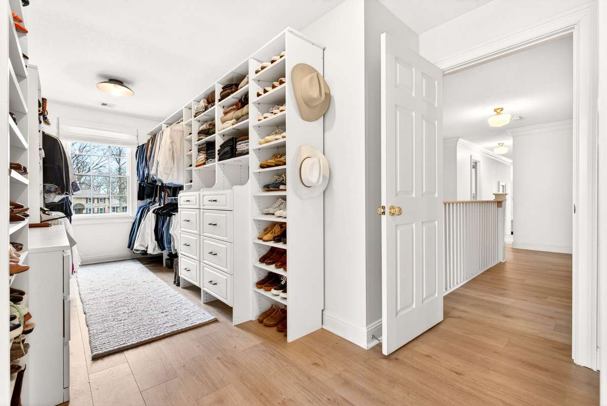 2nd Photo of Upstairs Primary Suite Walk-in Closet