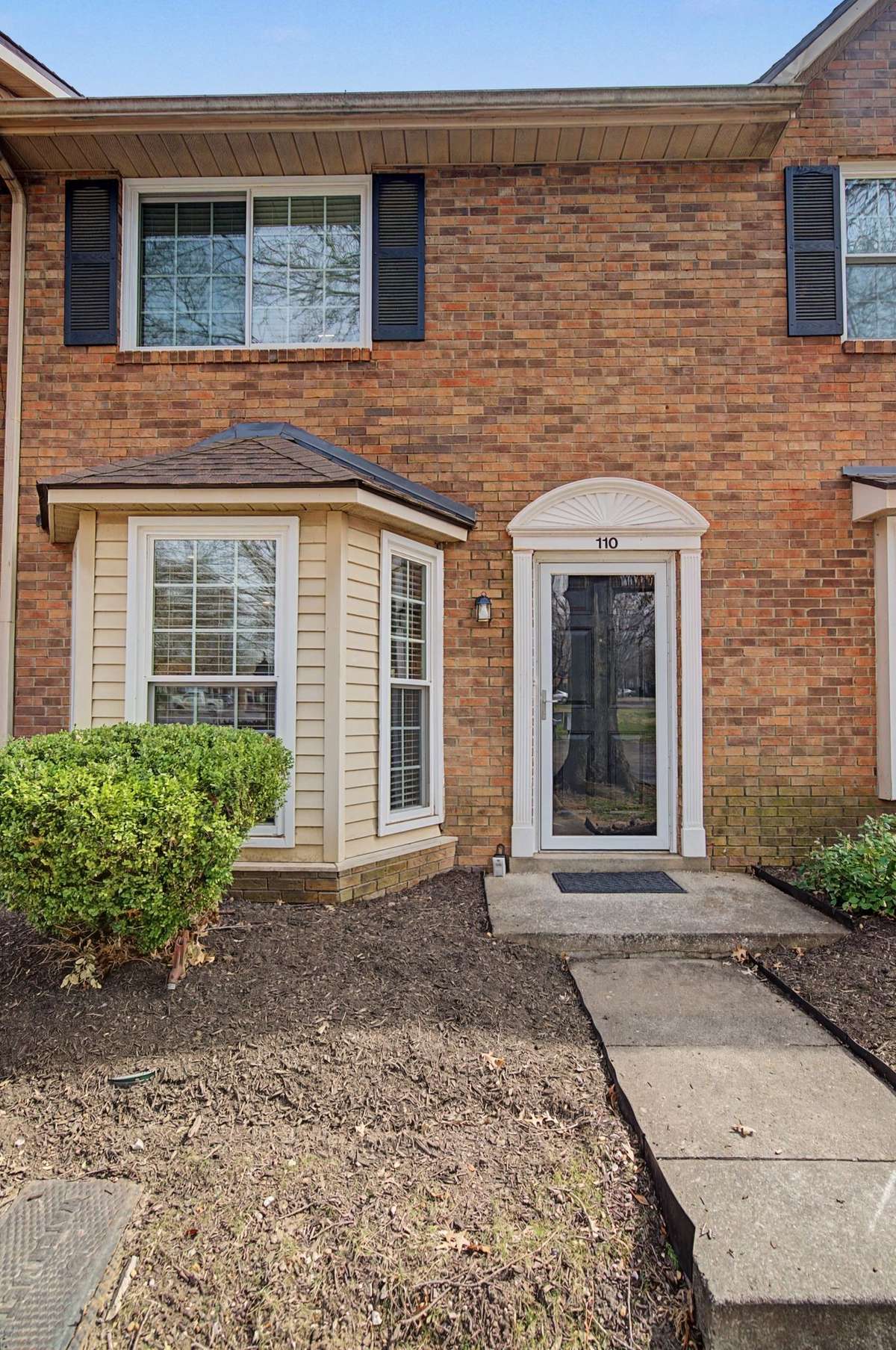The storm door lets you open the front door and let more natural light in.