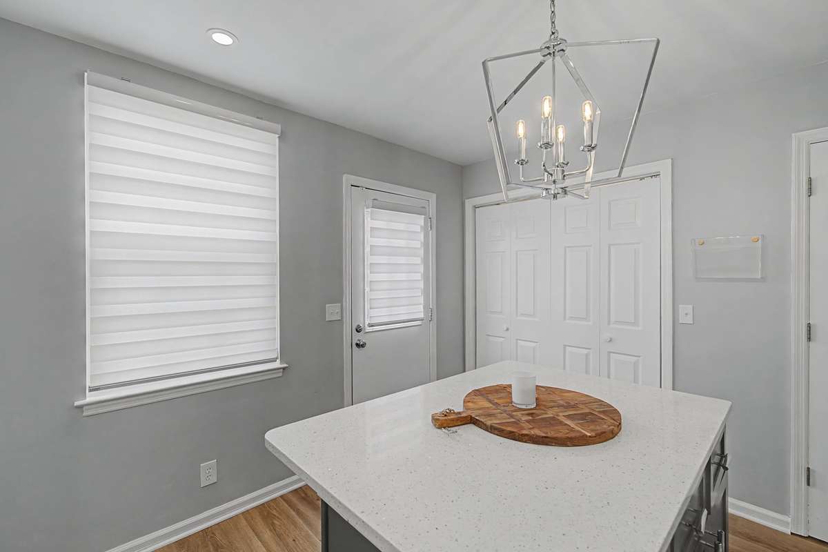 Large windows and doors now feature new Roman shades that can filter light or offer privacy.