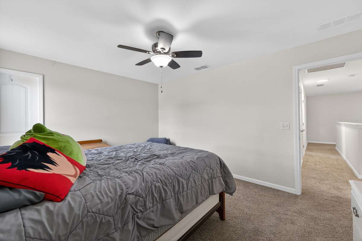 with ceiling fan and light wired separately