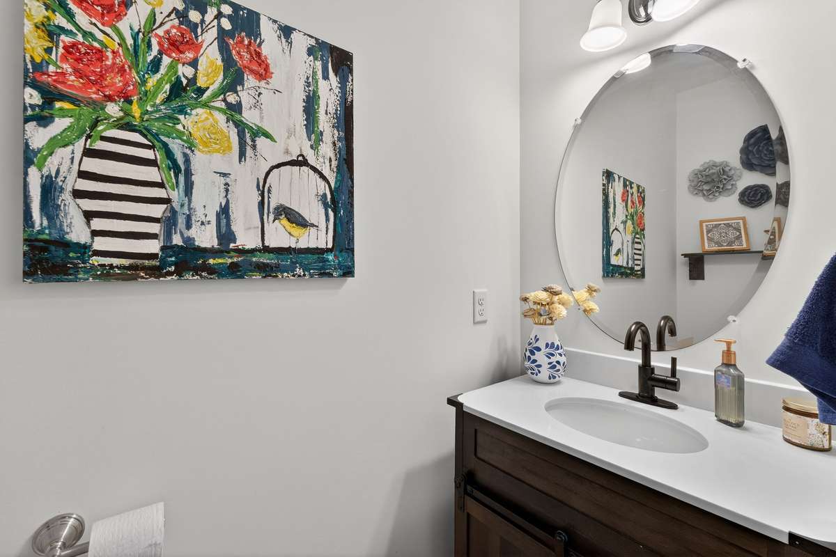 Half bath on main floor