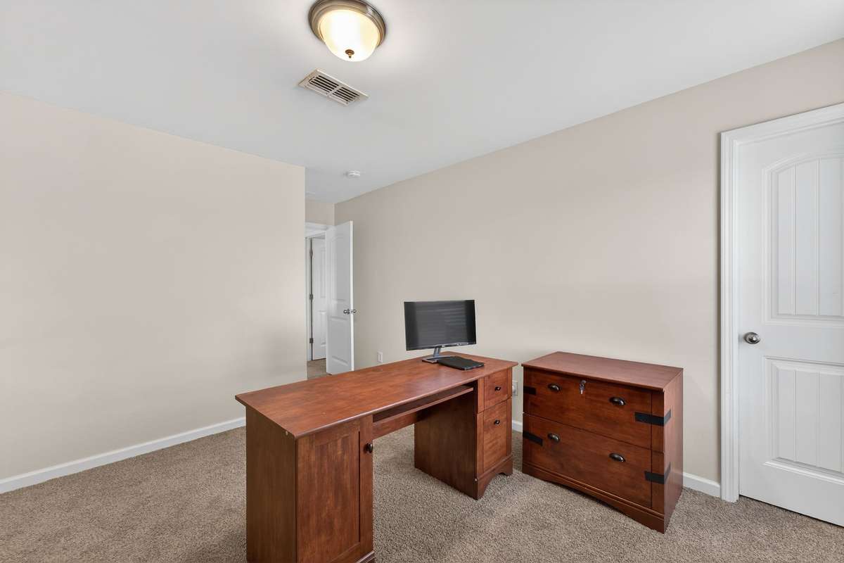 Walk-in closet and prewired for ceiling fan and light separately