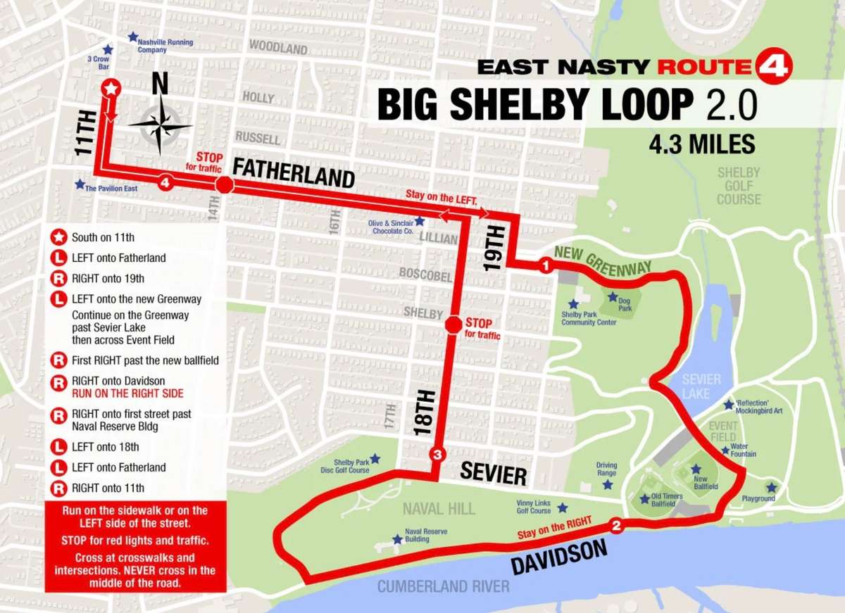 *Info and image from www.eastnastyforlife.com - excellent source for running and events in Nashville*