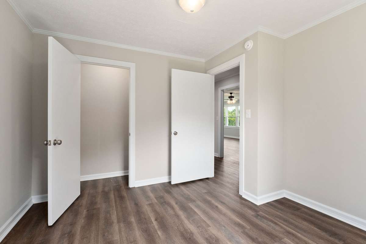 Closet in one of the bedrooms.