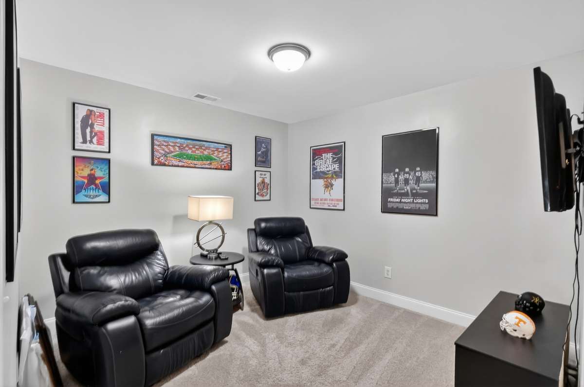 Versatile bonus room for play or media