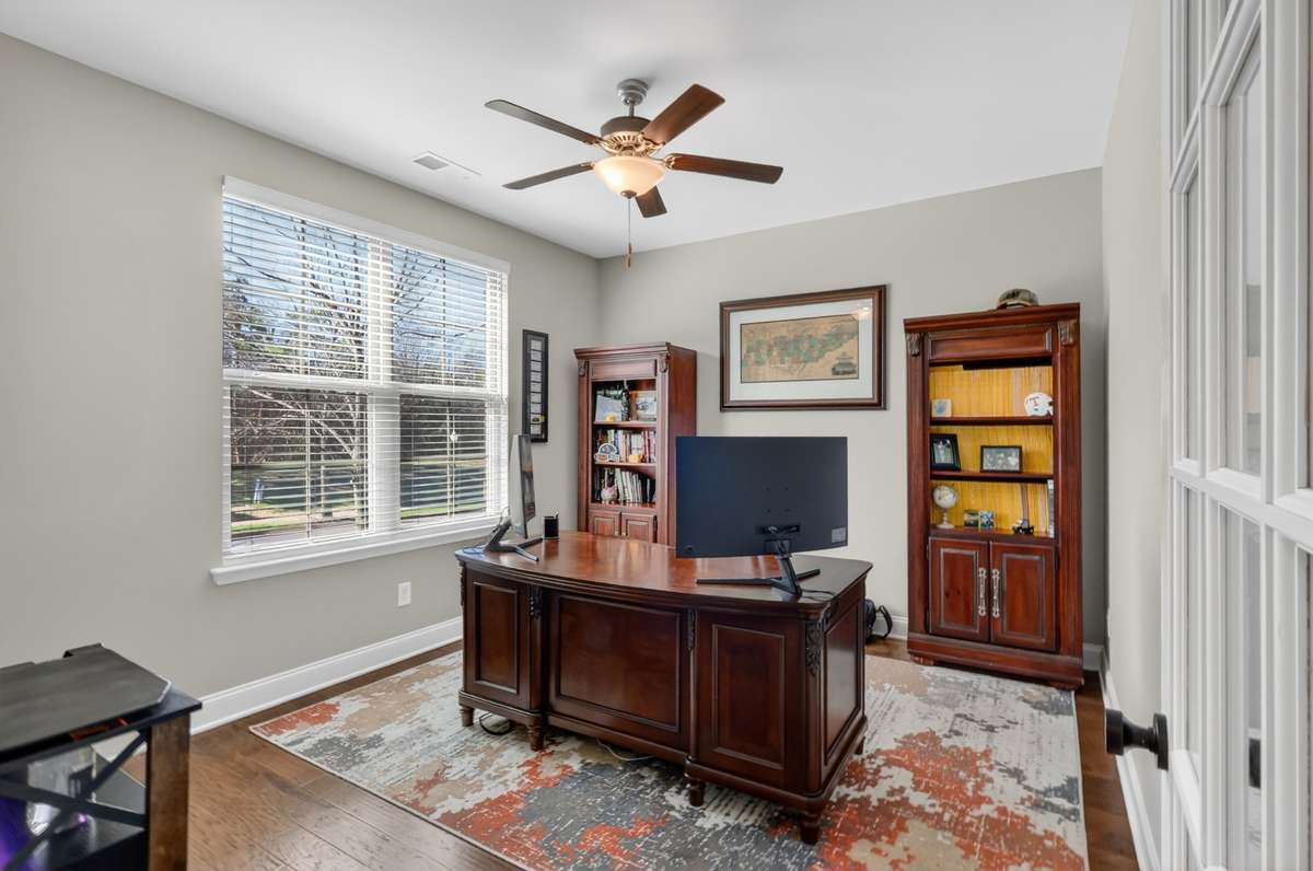 Flex room with door as you walk in — ideal for a home office