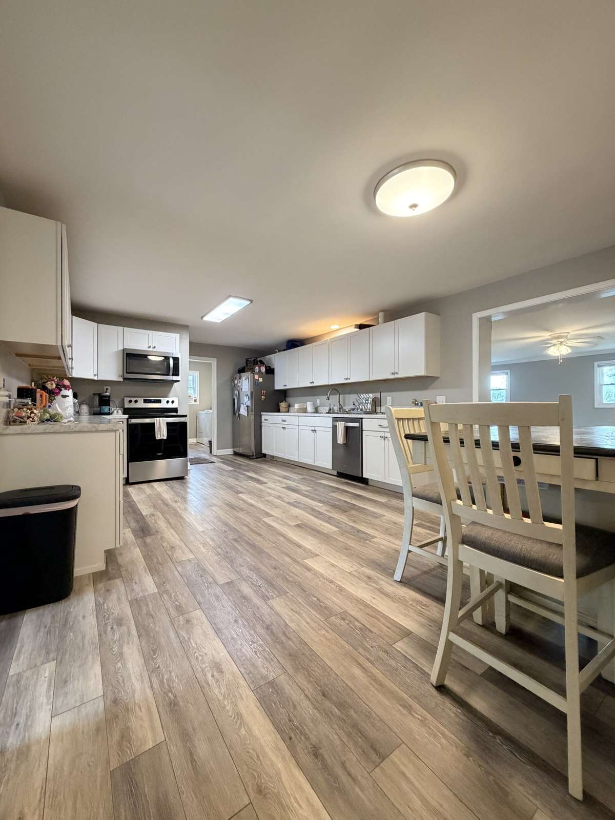 Kitchen and dining room