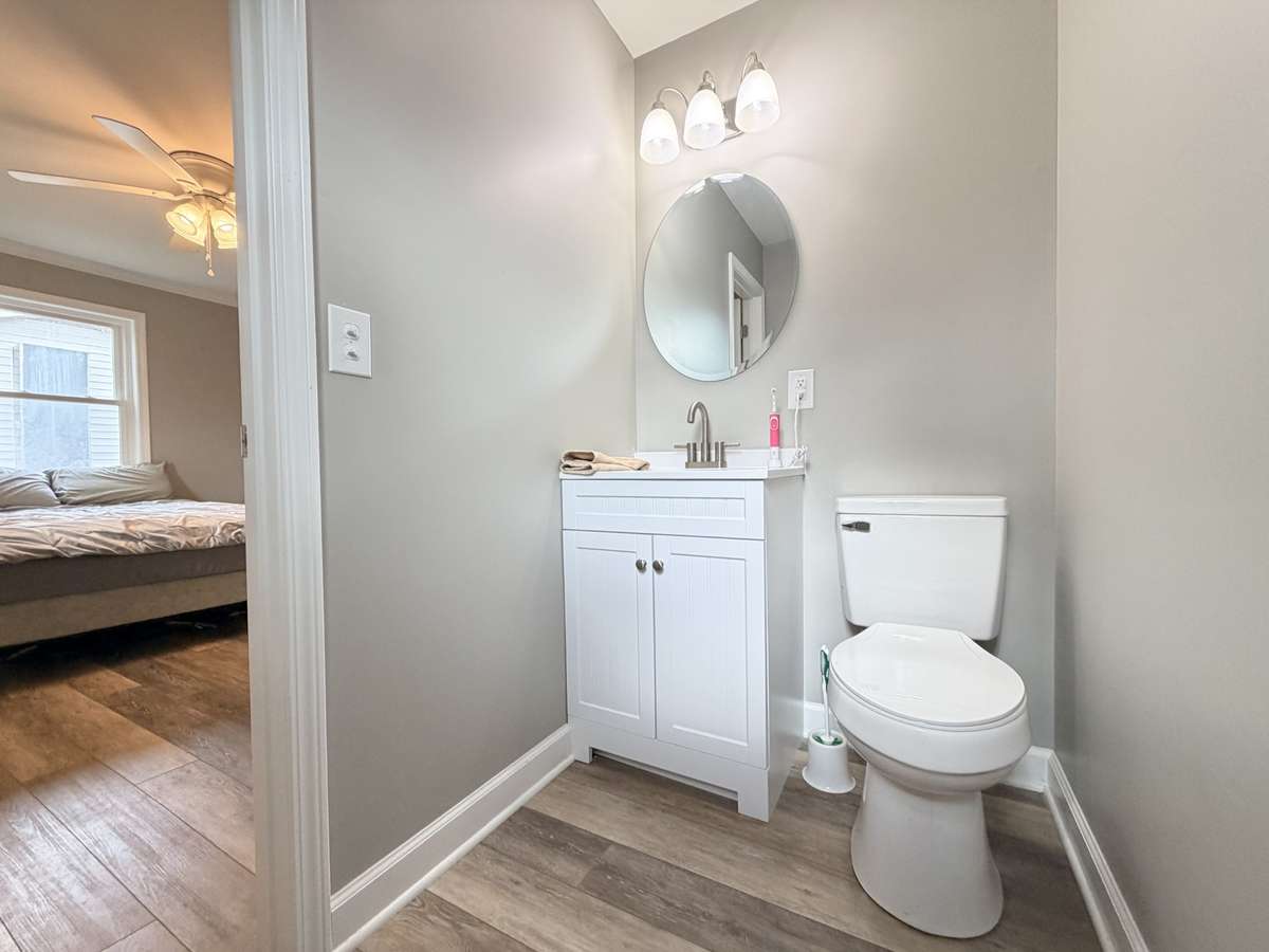 Half bath in 3rd bedroom
