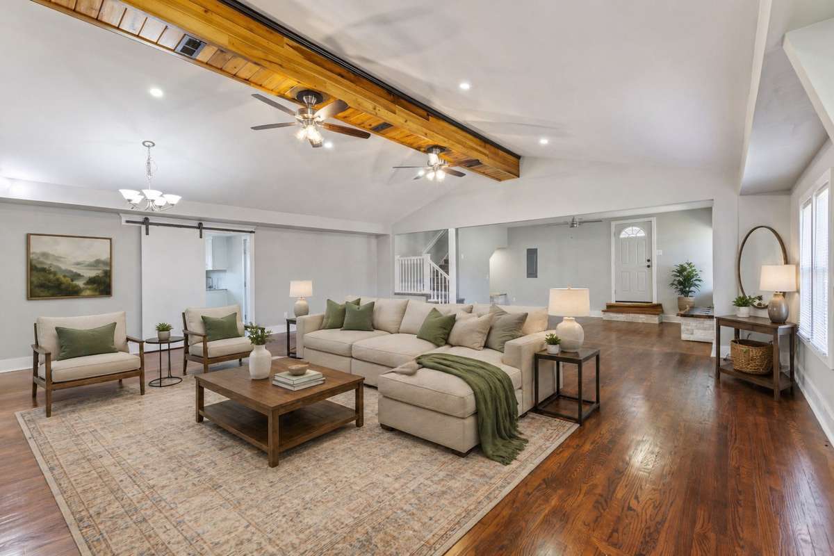 virtually staged to show the potential of the space