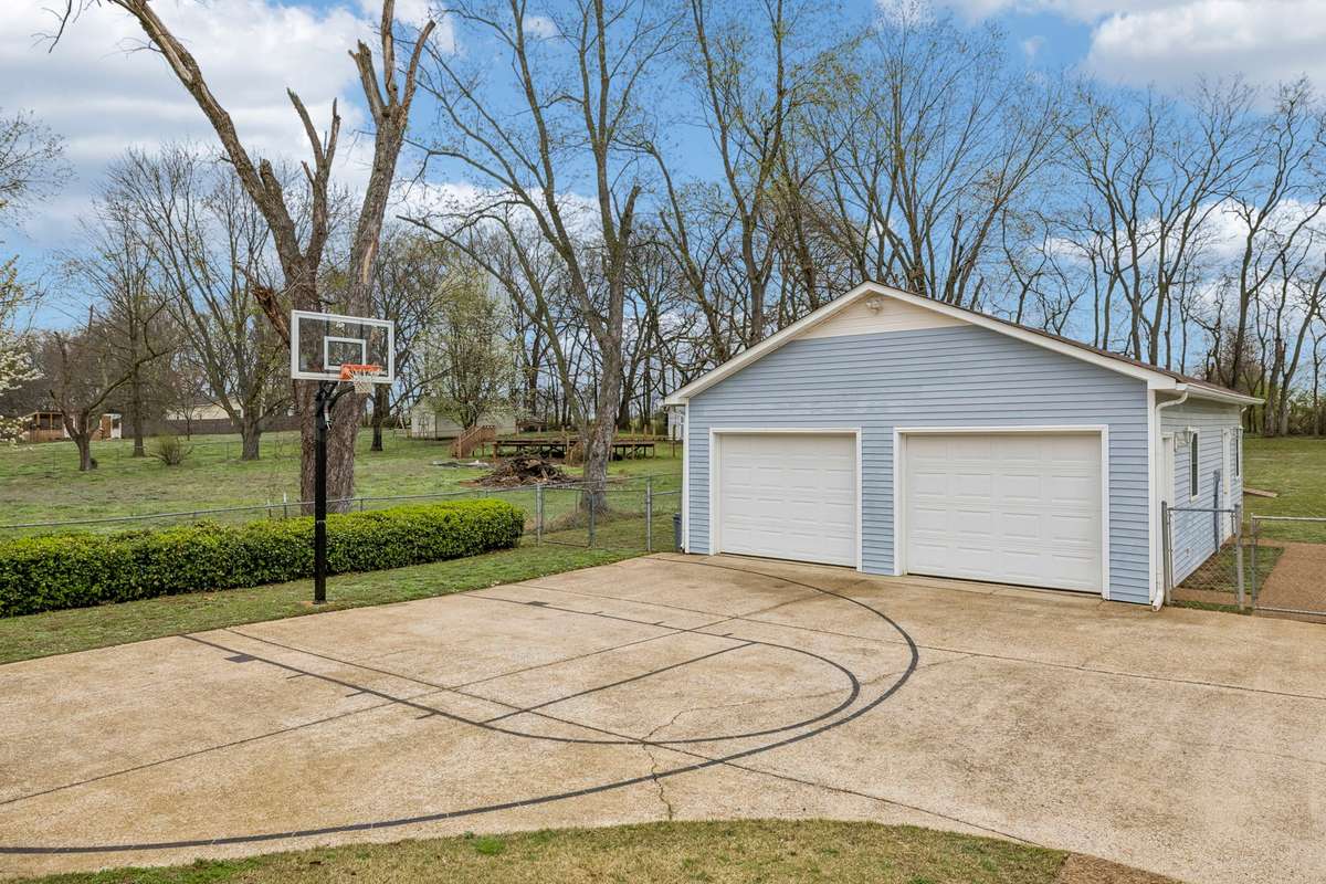 Basketball Hoop Play Area