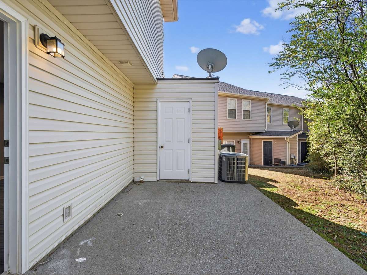 Additional storage located in back patio