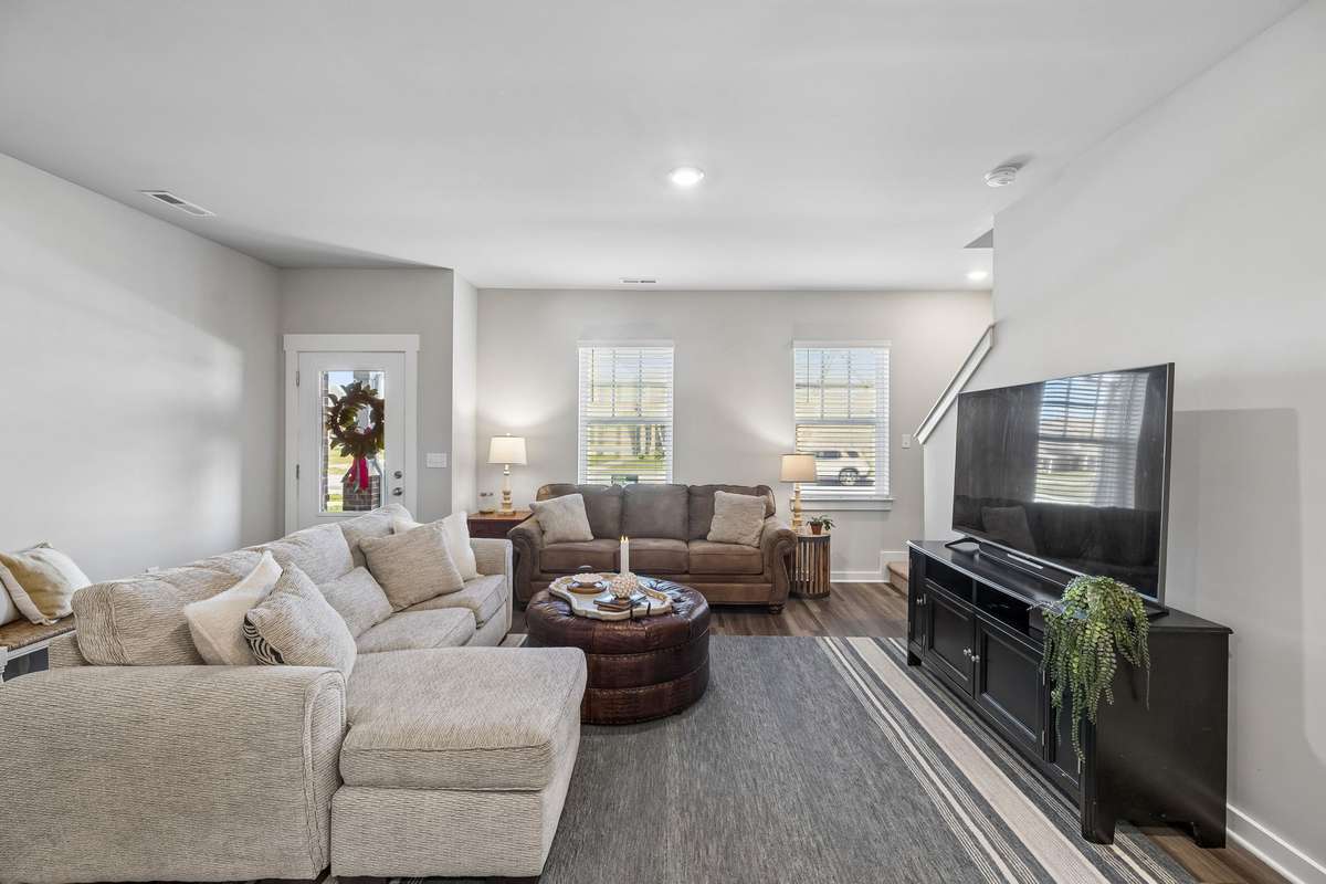 Spacious living room with plenty of natural light