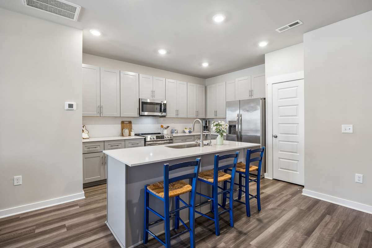 The kitchen features a pantry and 42inch cabinets