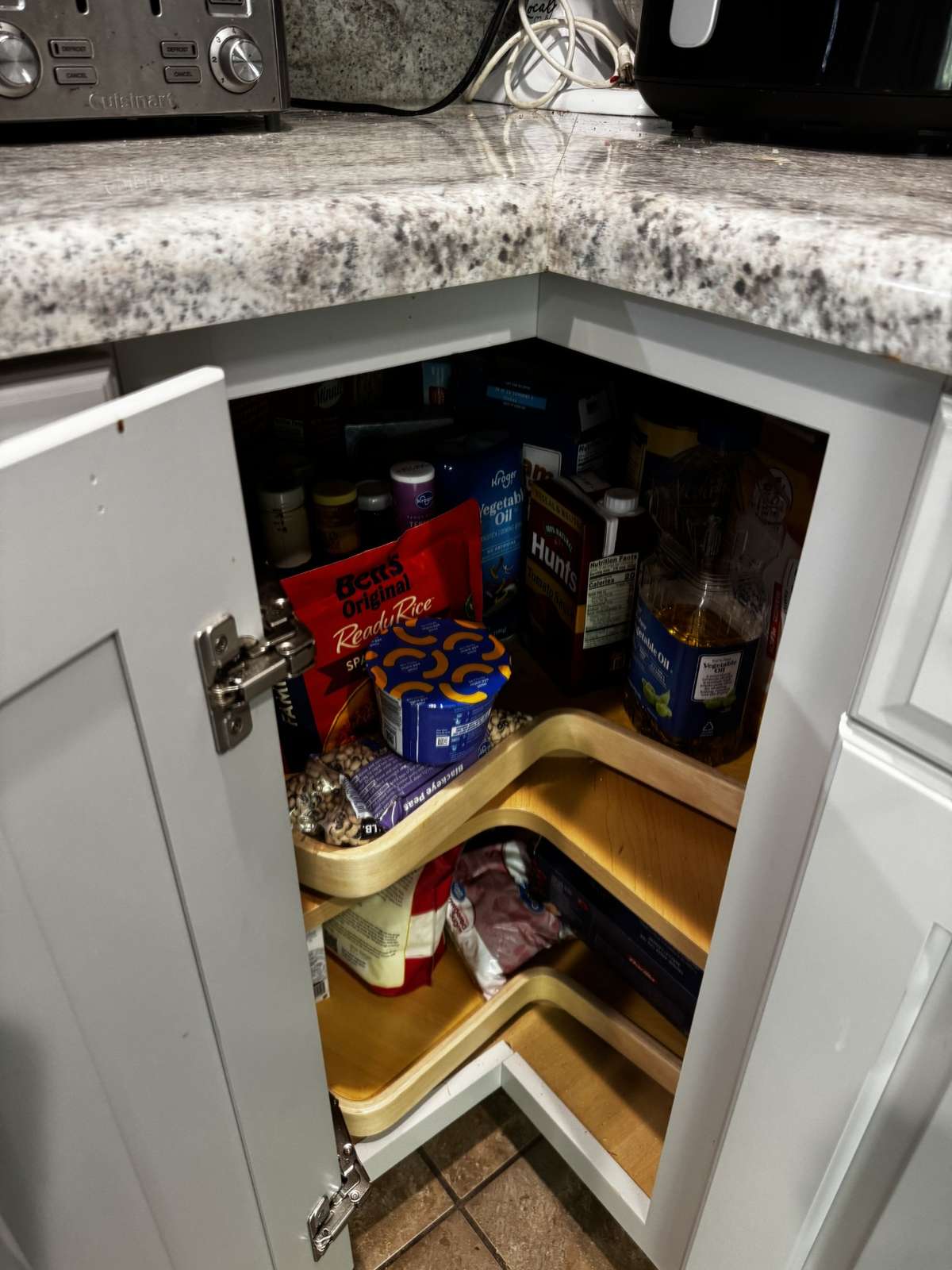 Lazy Susan and new soft close white cabinets