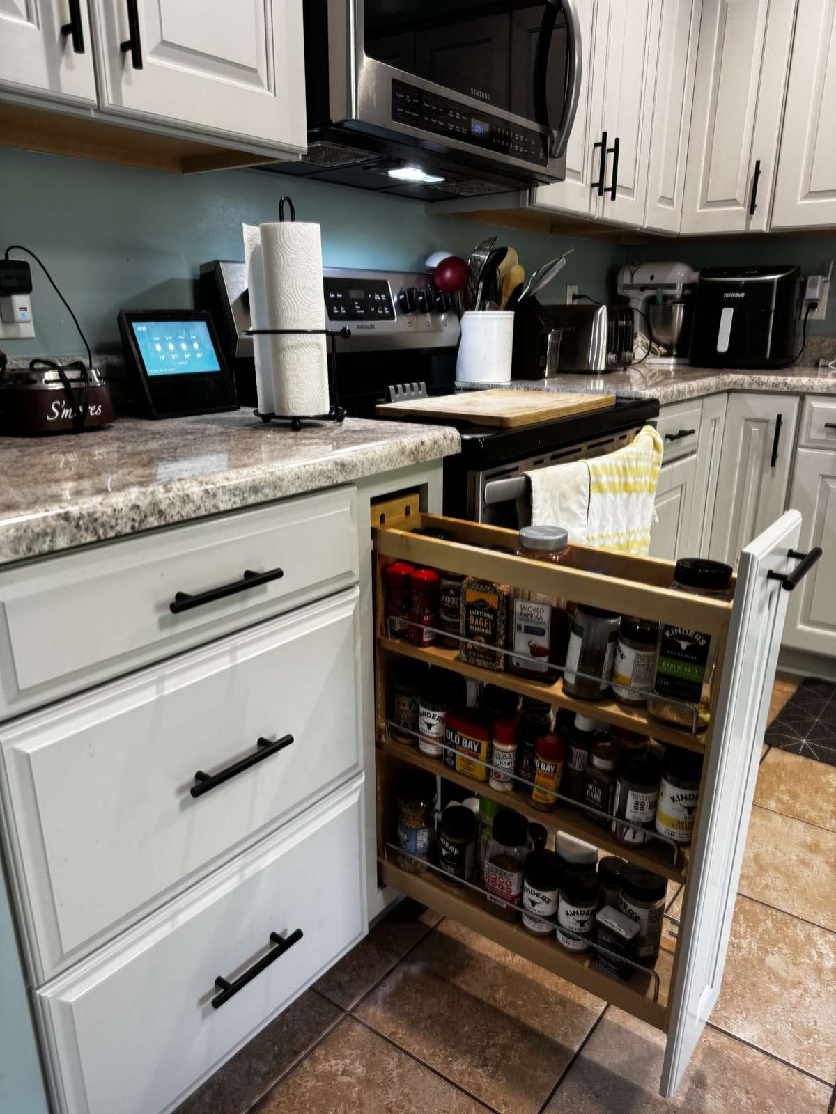 New Cabinets with a Spice Rack