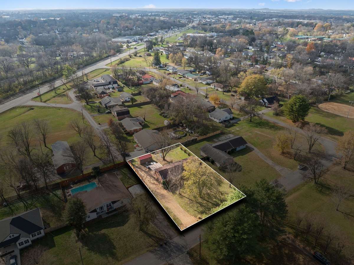 Lot lines highlighted, showing size and layout of the property.