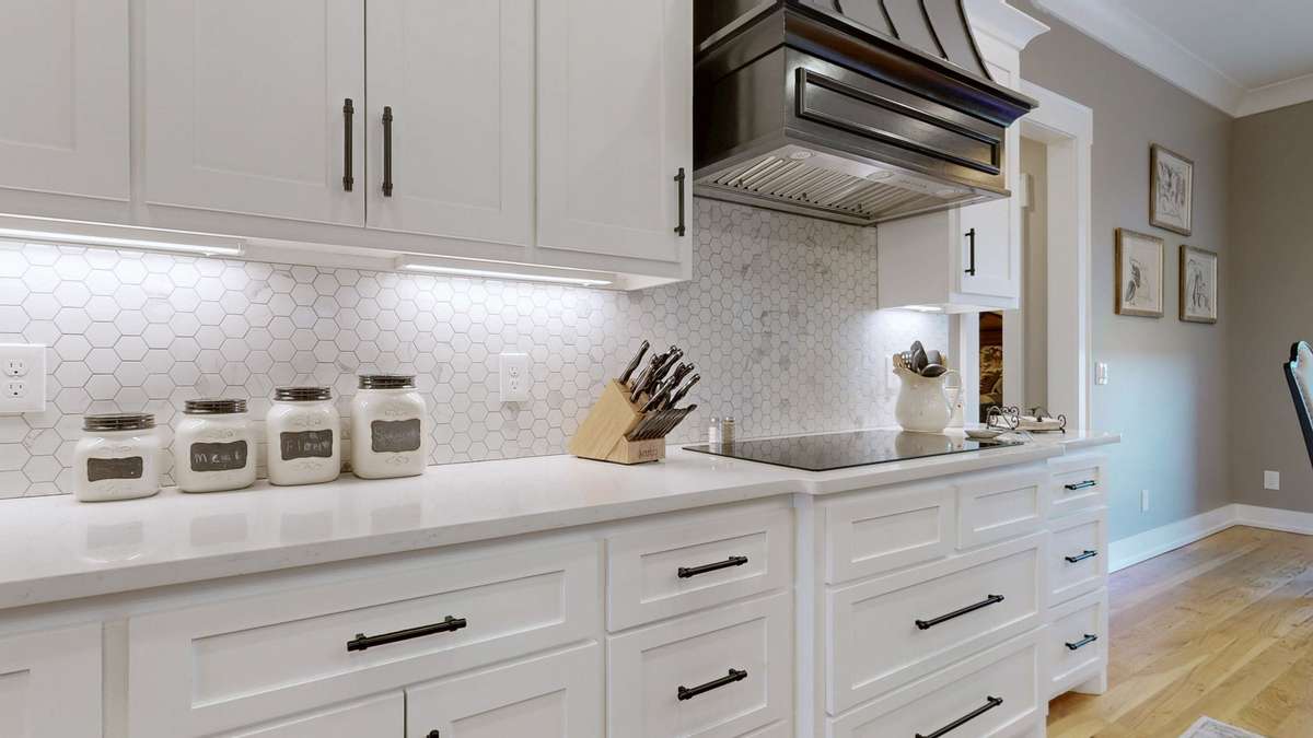 Beautiful custom backsplash.