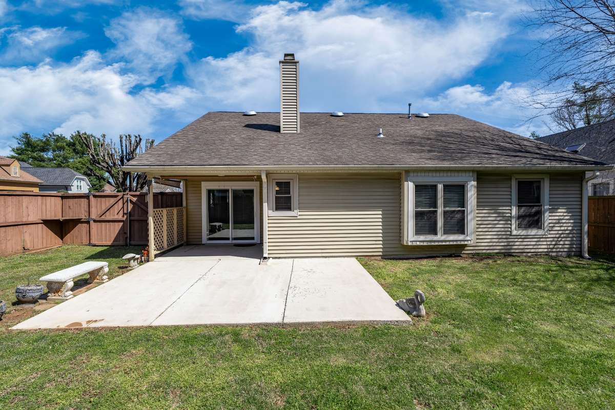 The sizeable concrete pad will allow enjoyment of the outside year around. Plenty of room for picnics and  entertainment.